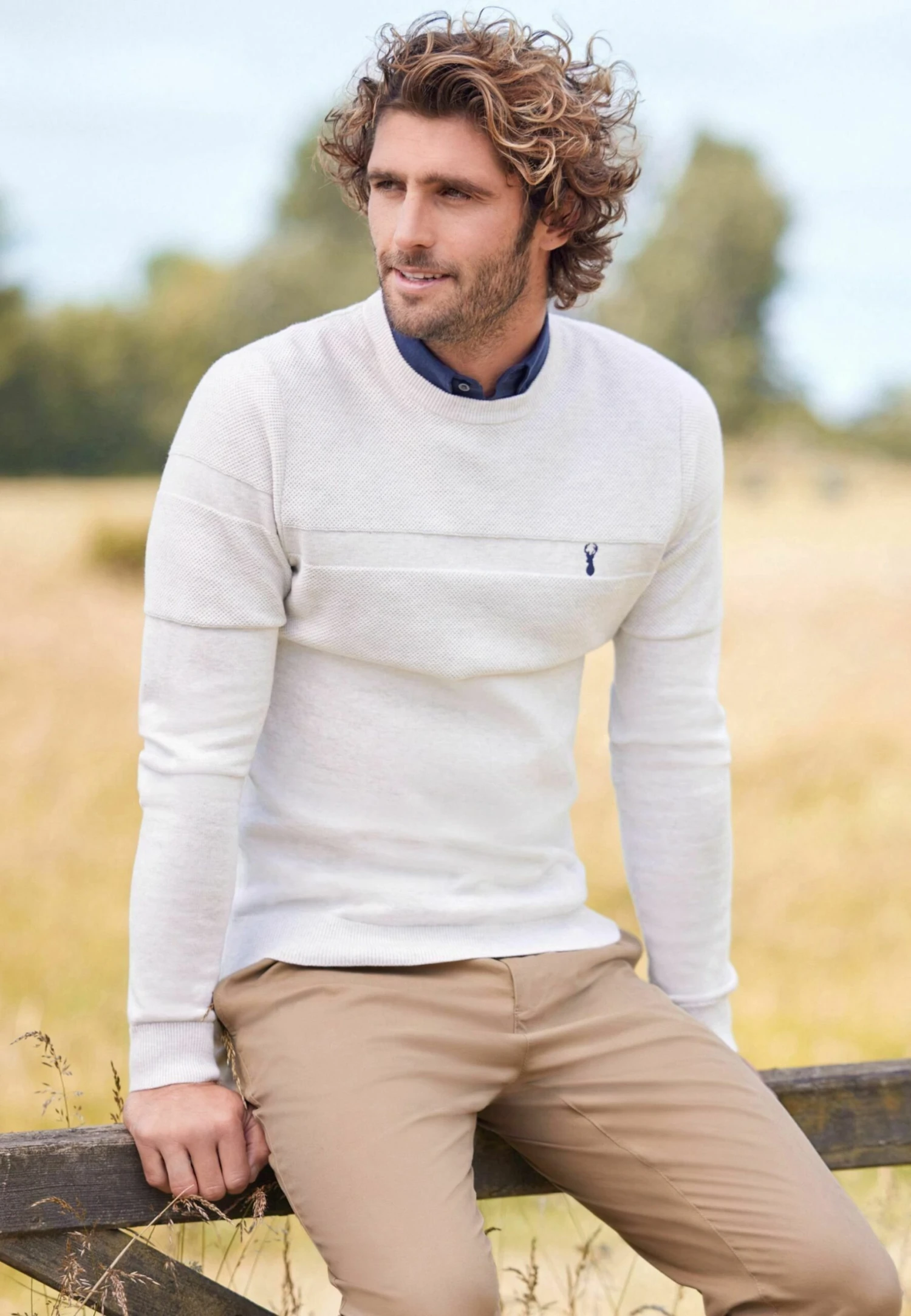 Next Mock - Trui - Light Grey Textured - Afbeelding 4