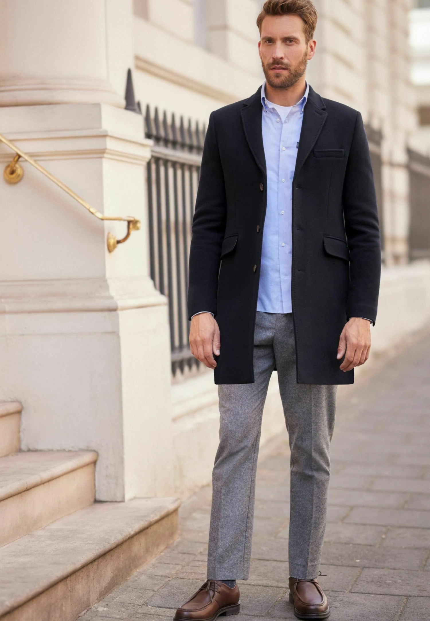 Next Signature Epsom Withstandard - Halflange Jas - Navy Blue - Afbeelding 7