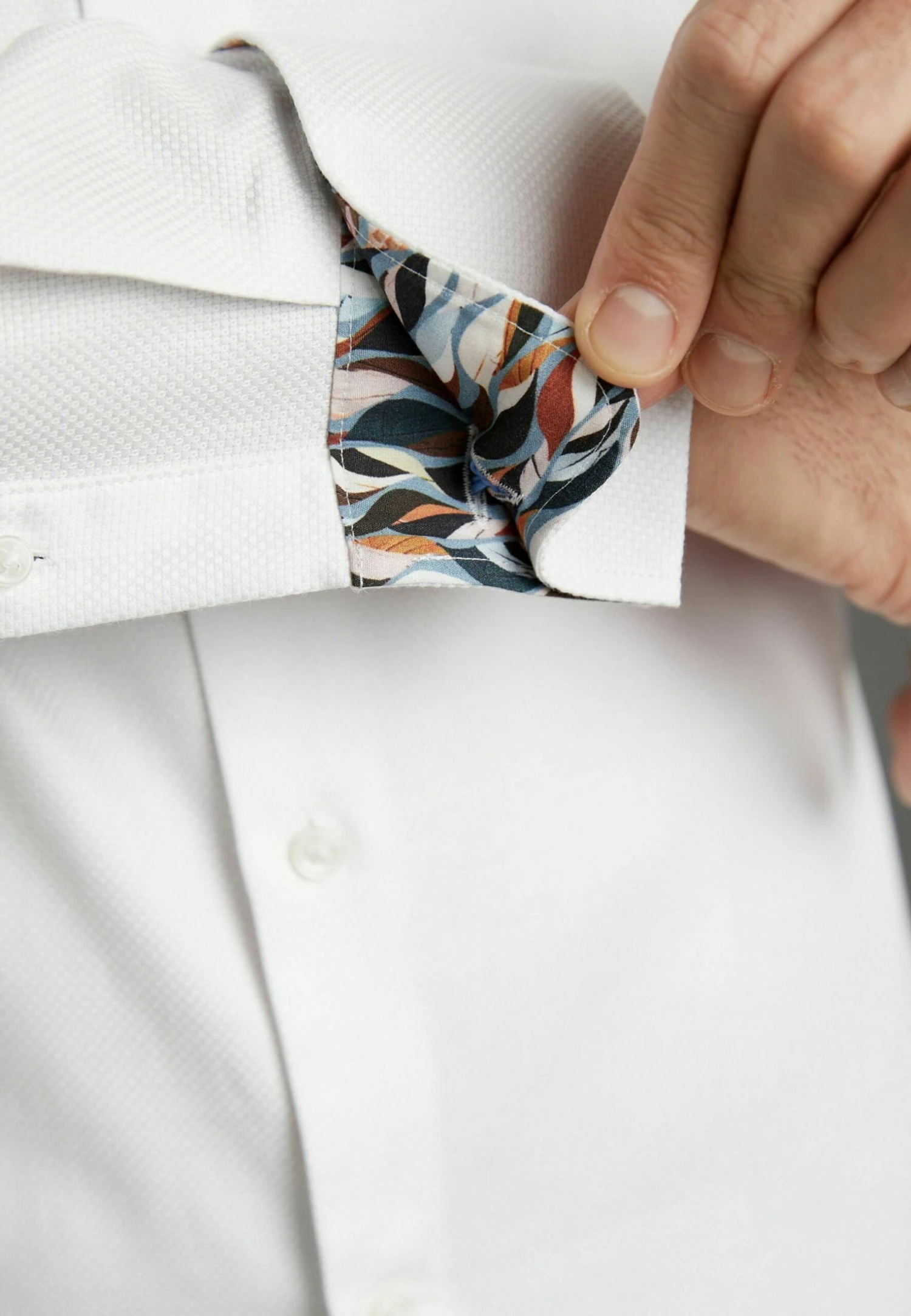Next Signature Trimmed Regular Fit Double Cuff - Zakelijk Overhemd - White - Afbeelding 2