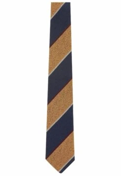 Next Signature Made In Italy - Stropdas - Gold Navy Stripe