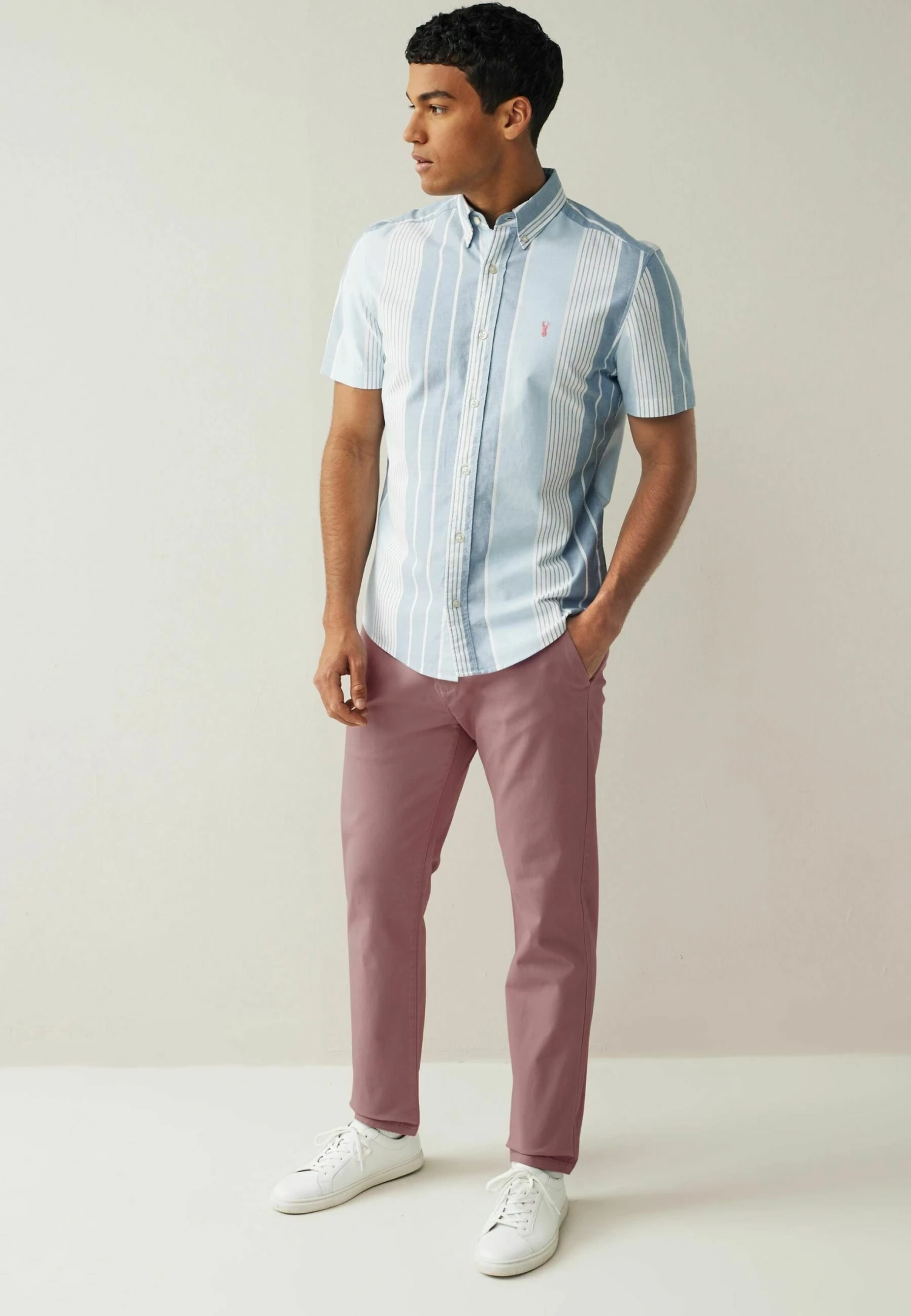 Next Stretch Slim - Chino - Light Pink - Afbeelding 2