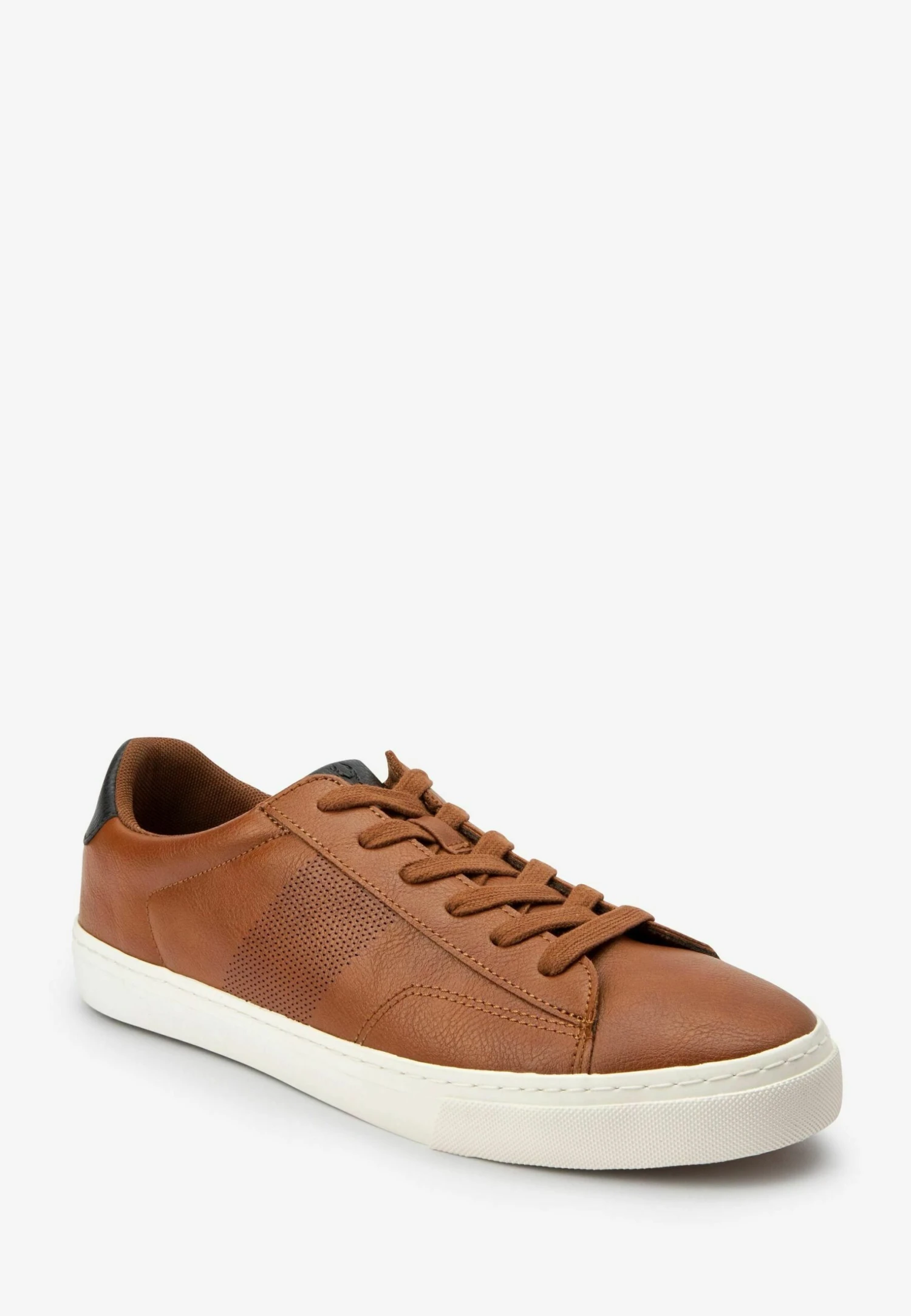 Next Perforated Side Wide Fit - Sneakers Laag - Tan Brown - Afbeelding 2