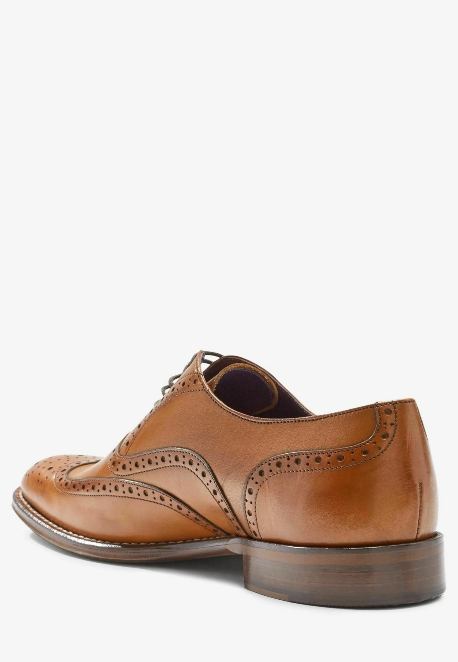 Next Signature Italian Wing Cap Brogues Wide Fit - Veterschoenen - Tan Brown - Afbeelding 6