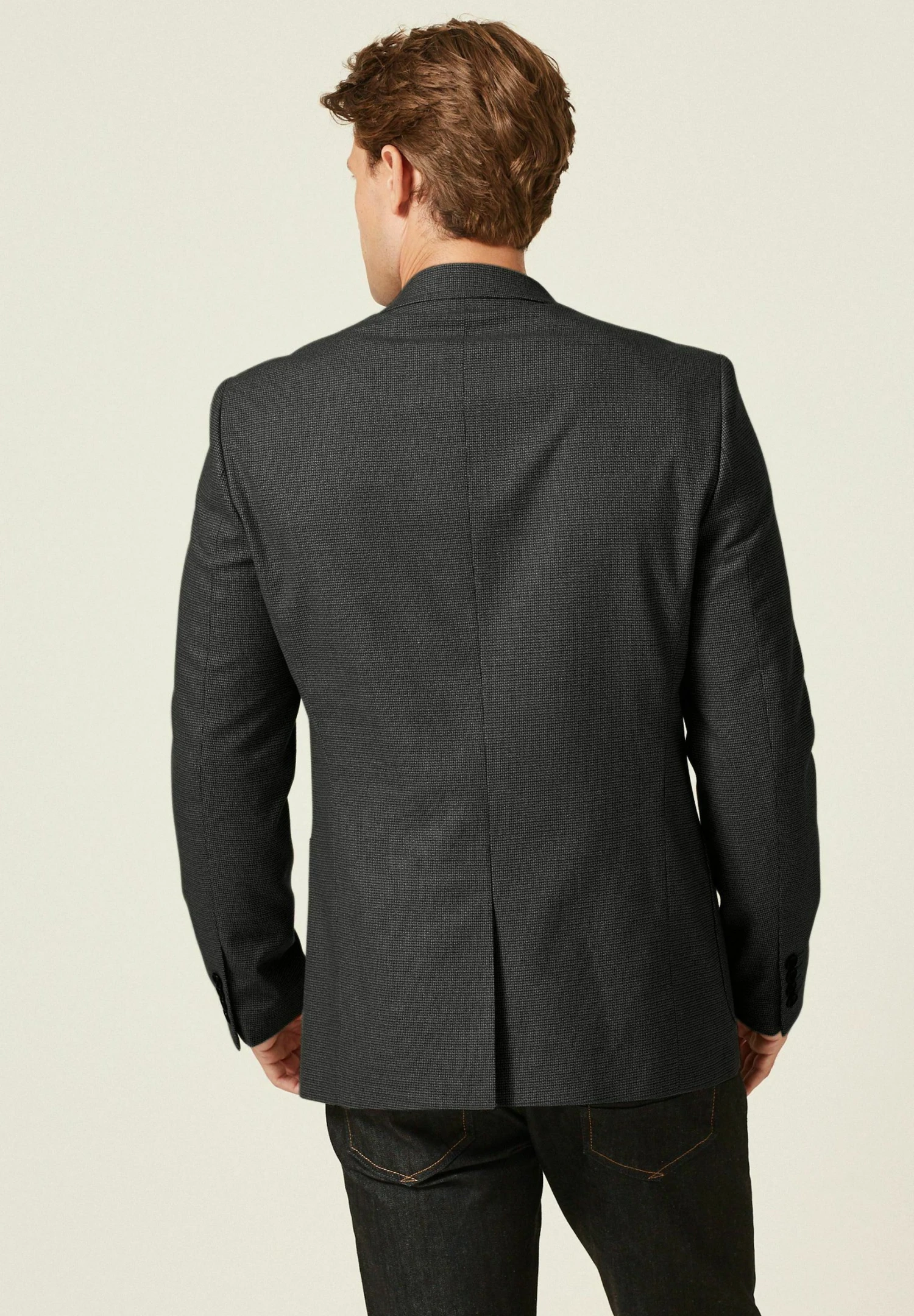 Next Textured- Blazer - Grey - Afbeelding 3