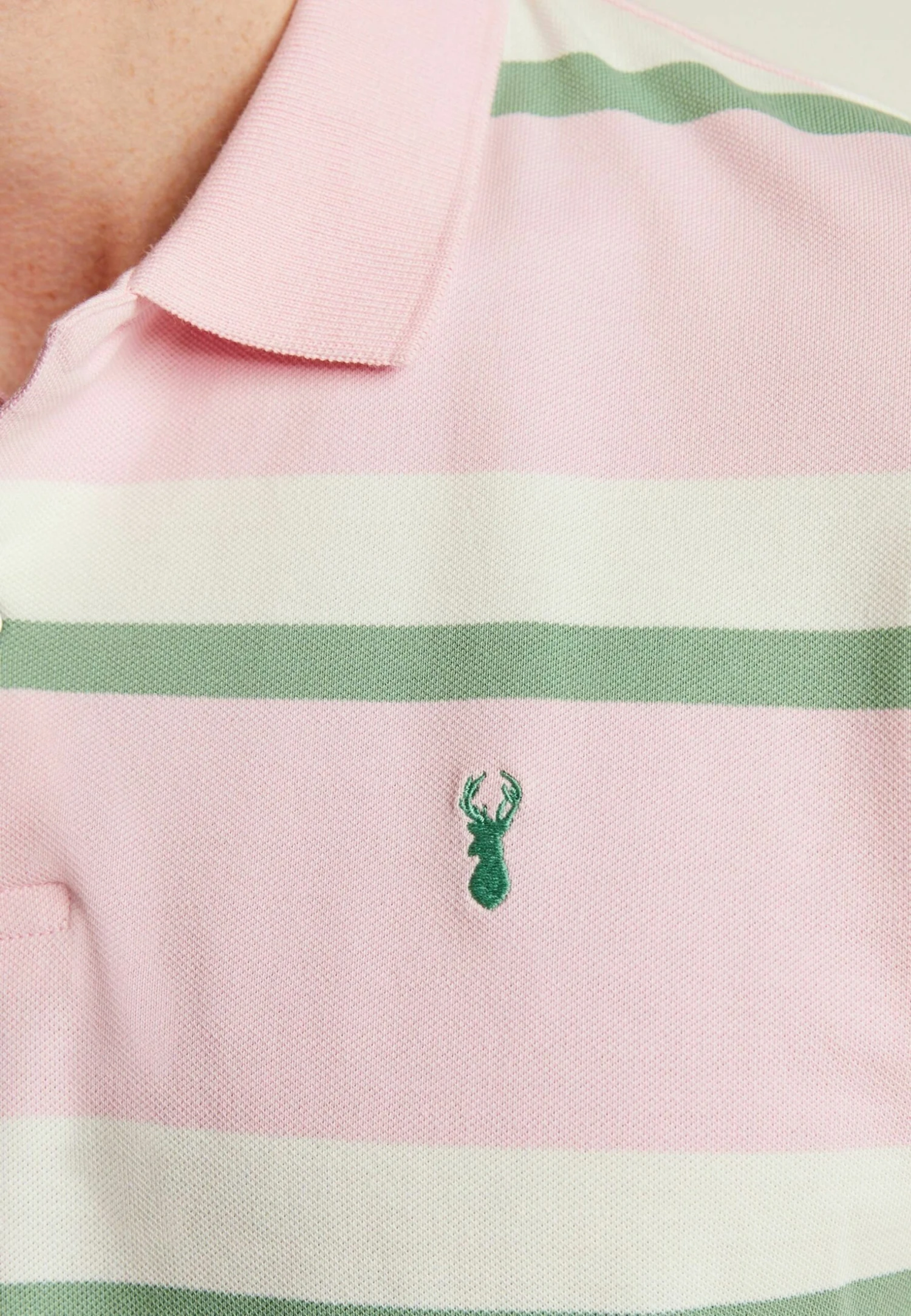 Next Stripe Standard - Poloshirt - Pink Green - Afbeelding 4