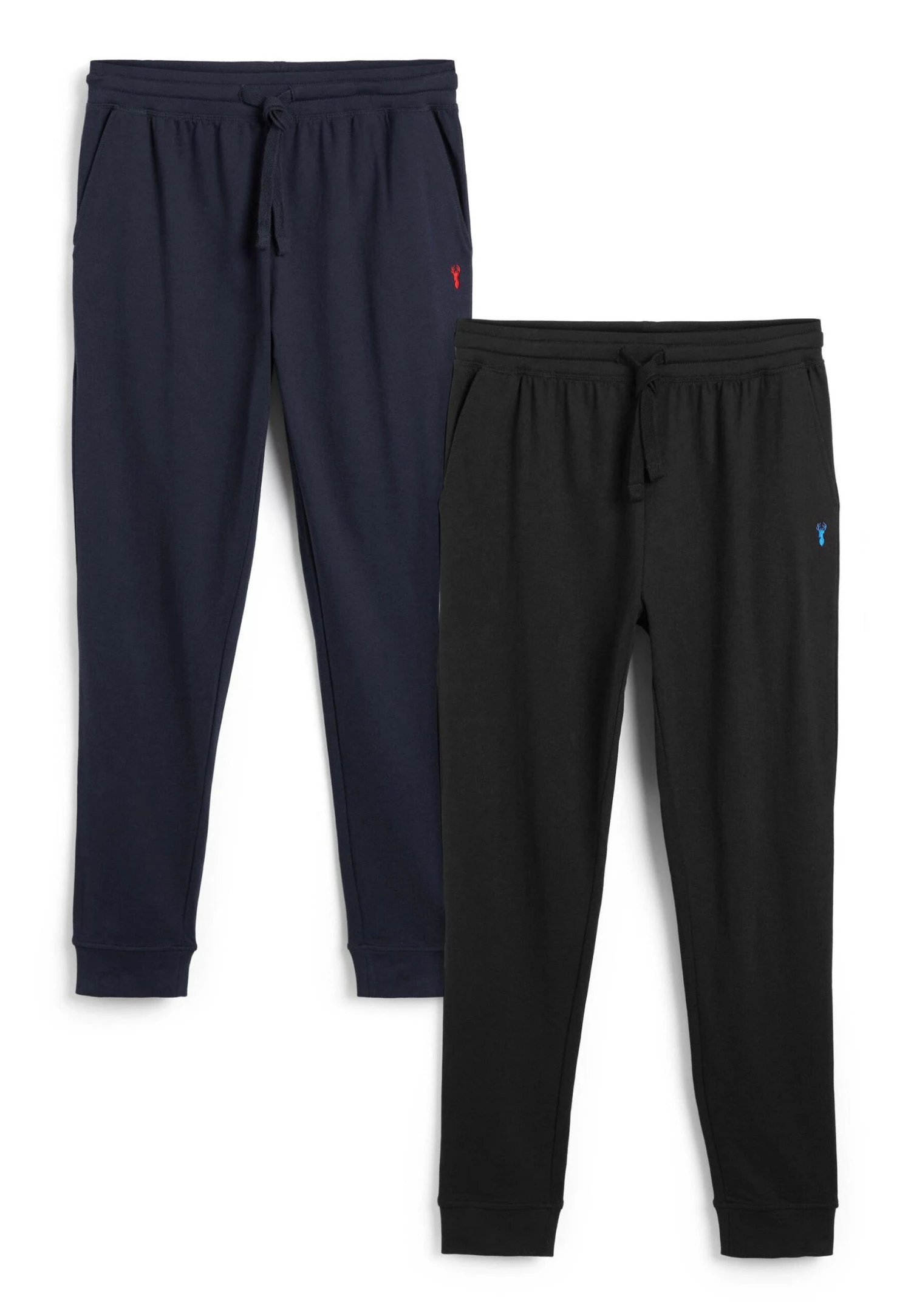 Next Two Pack - Pyjamabroek - Black Navy Cuffed - Afbeelding 3