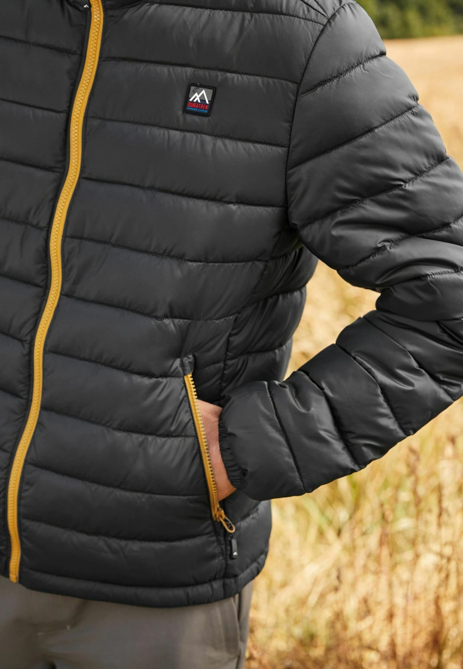 Next Shower Resistant Lightweight Standard - Winterjas - Grey Yellow Funnel Neck - Afbeelding 5