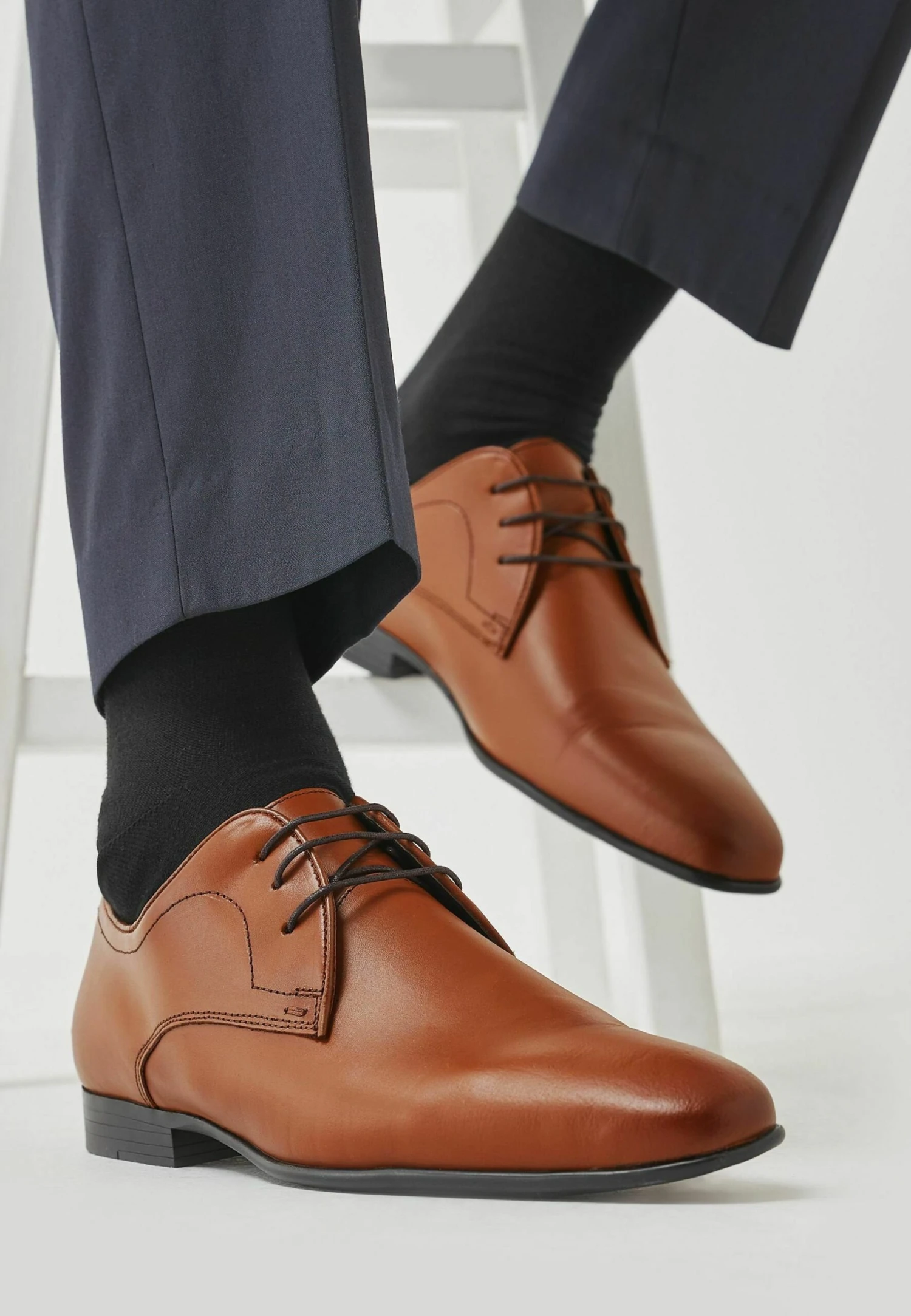 Next Derby Wide Fit - Veterschoenen - Tan Brown