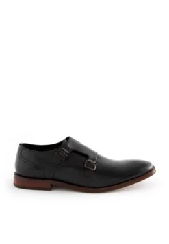 Next Hell For Square Toe Double Strap Monk - Instappers - Black
