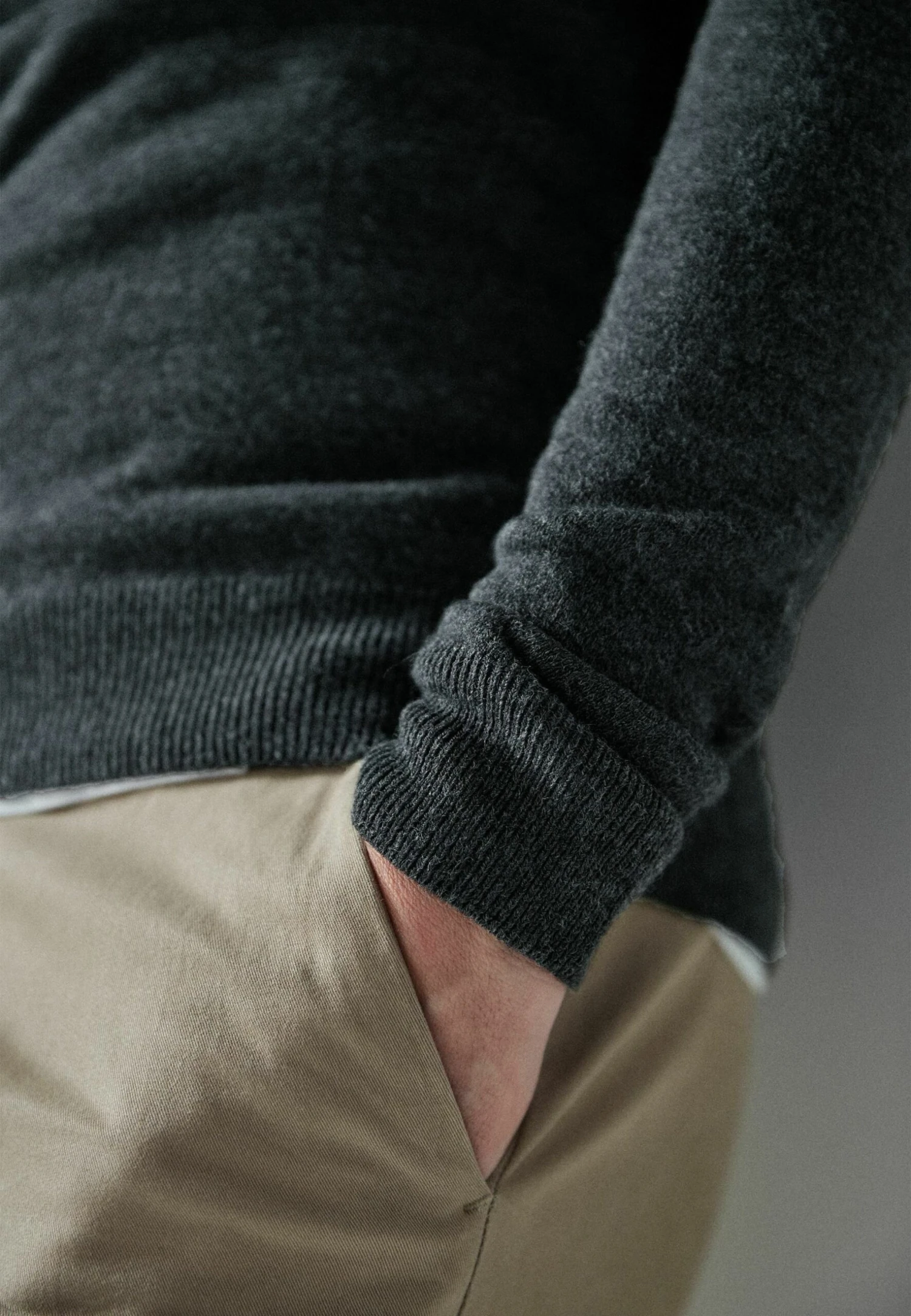 Next Soft Touch V-Neck - Trui - Dark Grey - Afbeelding 3