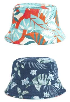 Next Reversible Bucket - Hoed - Navy Blue/Orange Floral