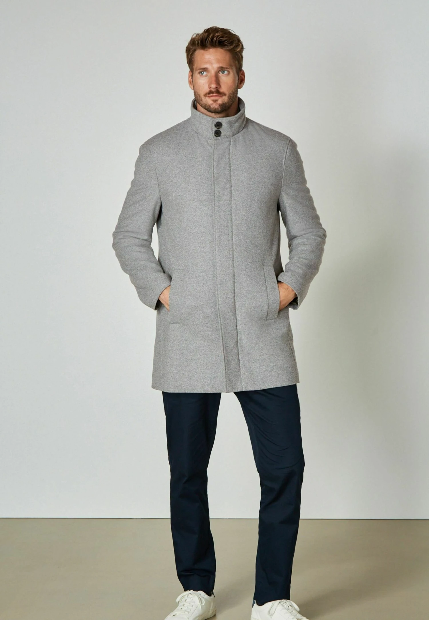 Next Signature Italian Rich With Removable Gile - Mantel - Light Grey - Afbeelding 9