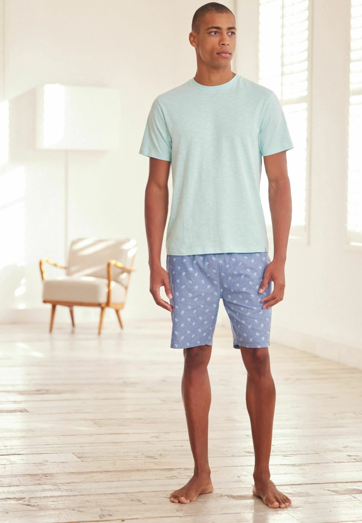 Next Set LightweightStandard - Pyjama - Green Blue Palm Tree - Afbeelding 2