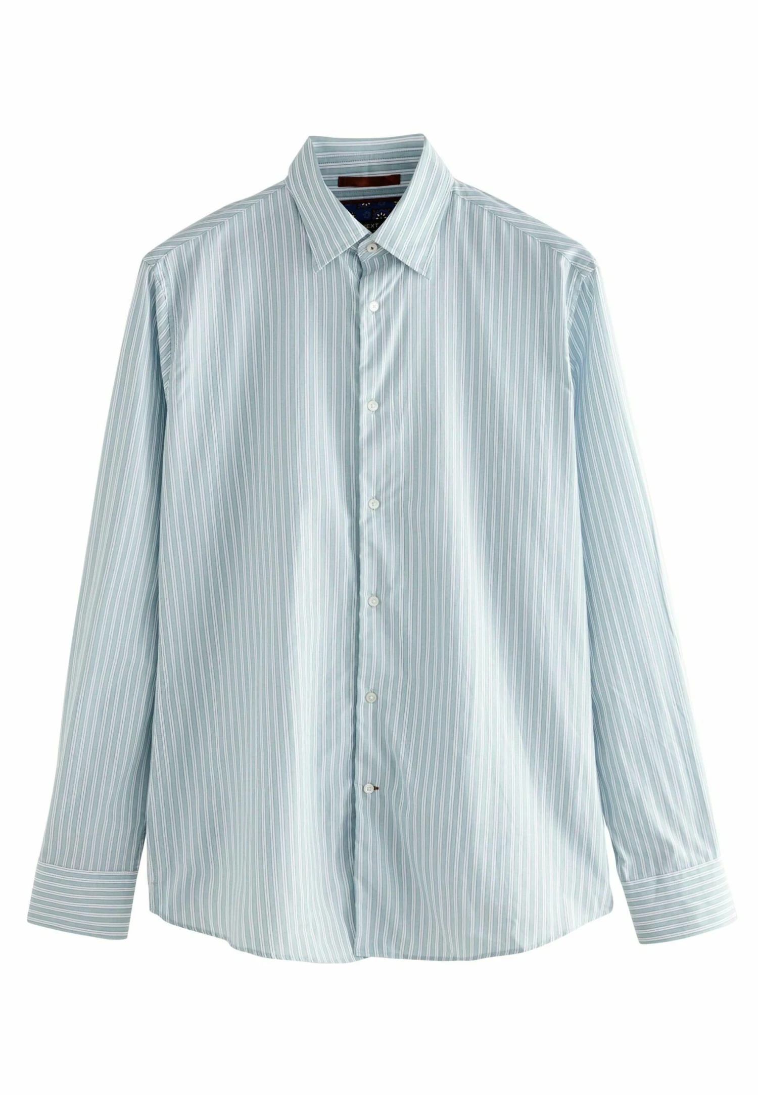 Next Signature Trimmed - Zakelijk Overhemd - Sage Green Stripe - Afbeelding 5