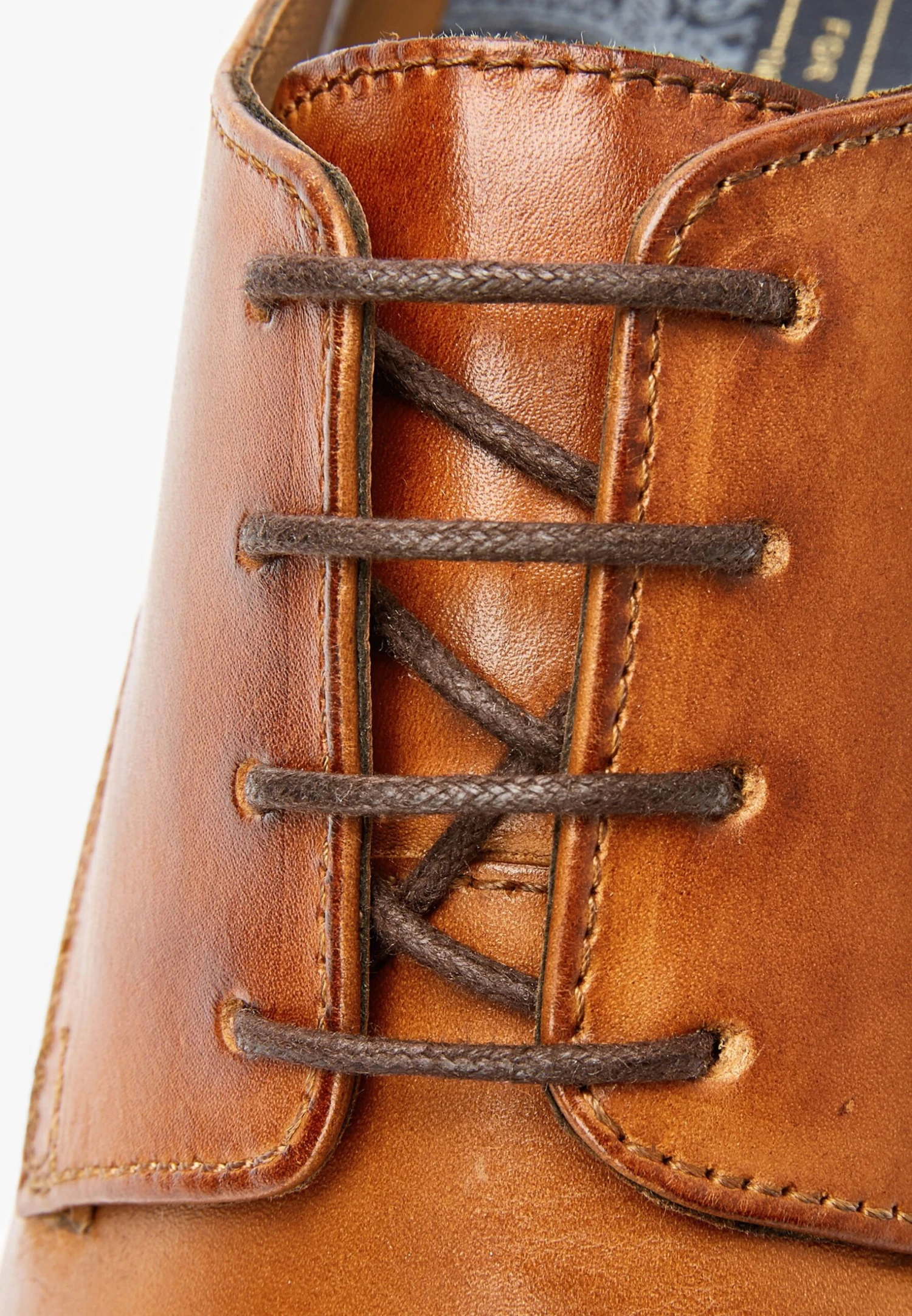 Next Tan Derby Shoes - Veterschoenen - Mottled Brown - Afbeelding 4