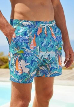 Next Printed Standard - Zwemshorts - Blue Hawaiian