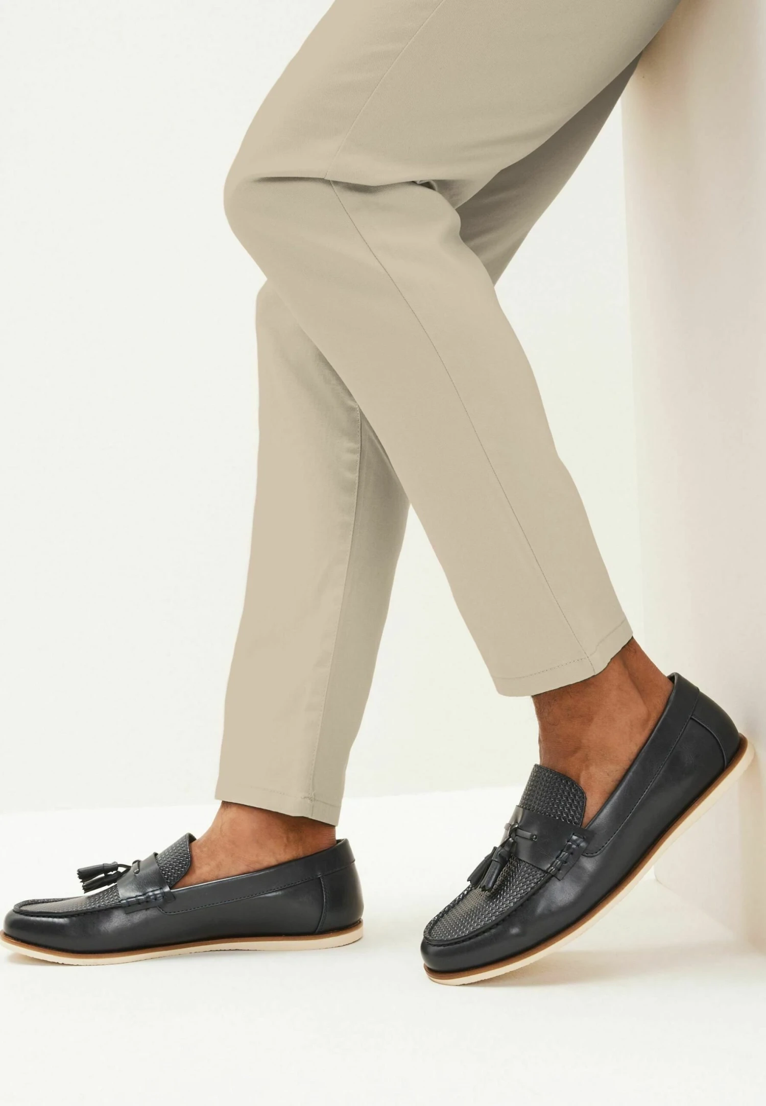 Next Embossed Tassel - Mocassins - Navy