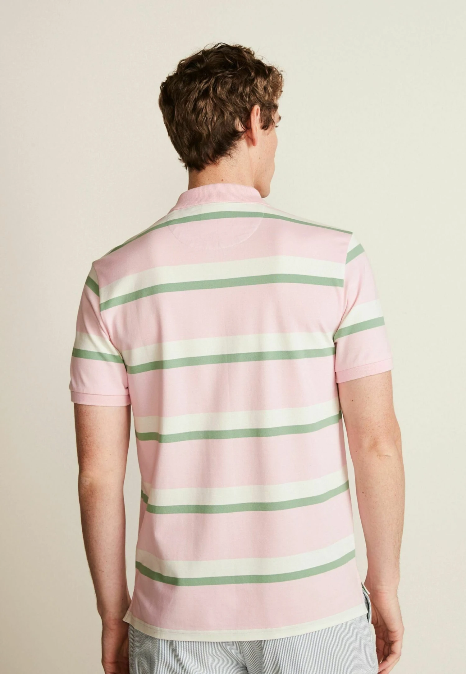 Next Stripe Standard - Poloshirt - Pink Green - Afbeelding 2