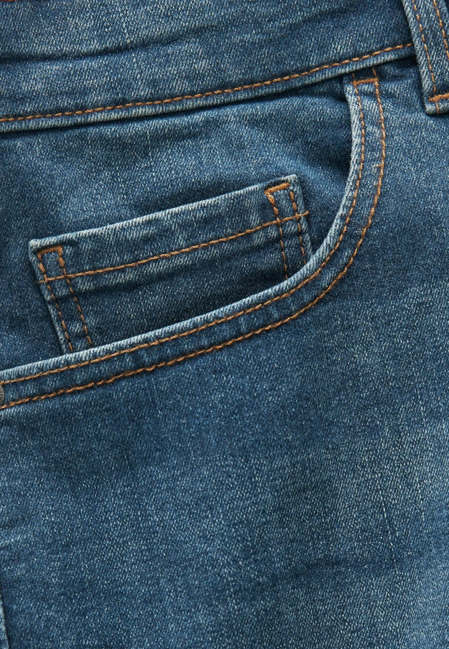 Next Stretch Straight Fit- Jeansshort - Mid Blue - Afbeelding 3