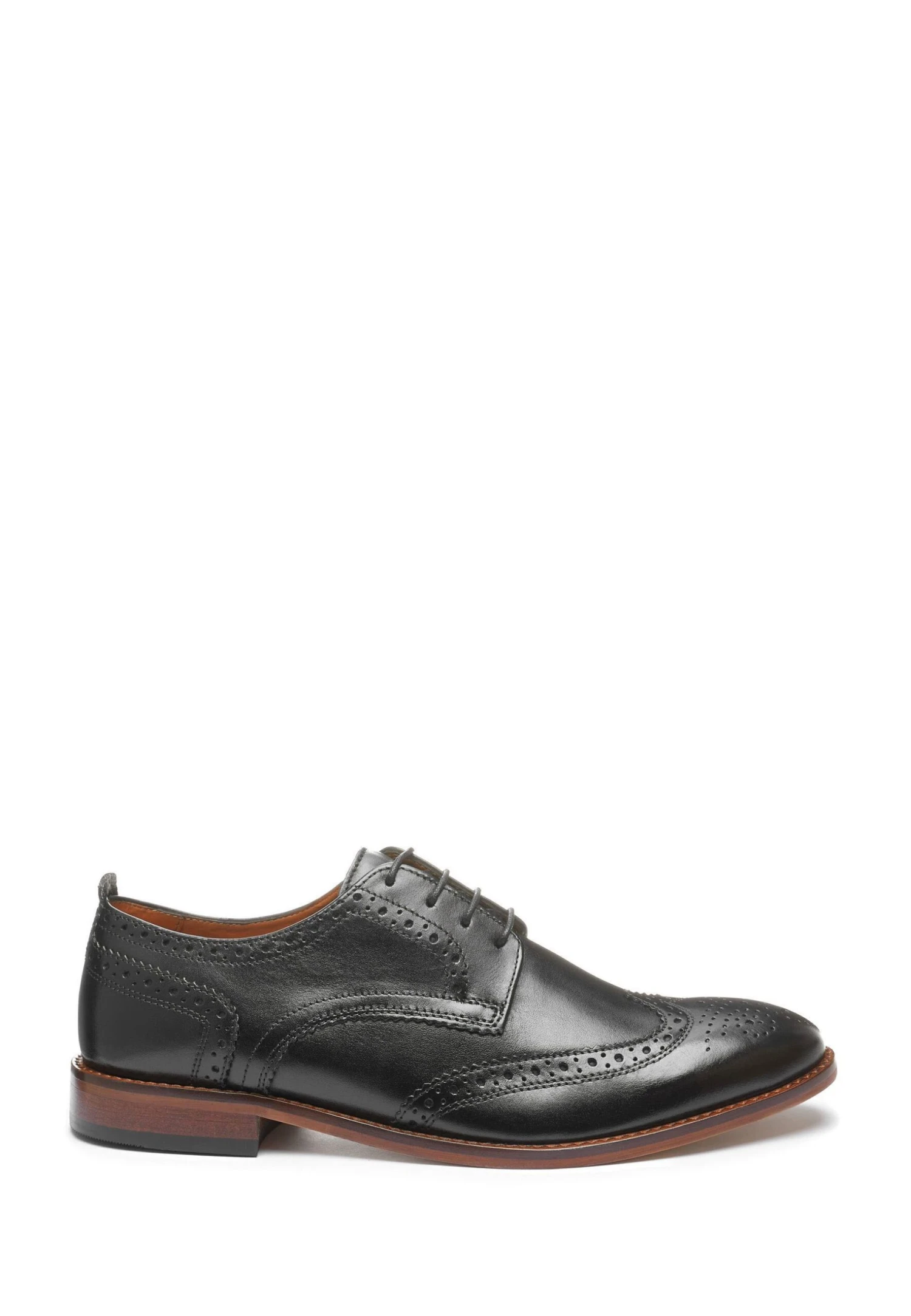 Next Contrast Brogues Wide Fit - Veterschoenen - Black