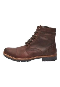 Next Brown Leather Zip Boots - Veterboots - Brown