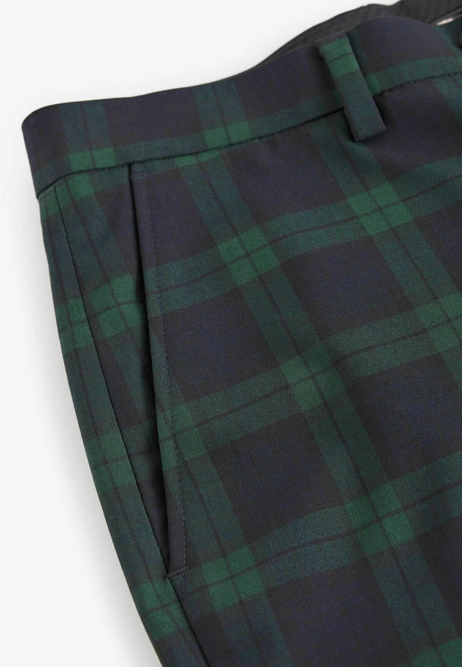 Next Slim Fit Check Standard - Pantalon - Blue - Afbeelding 7