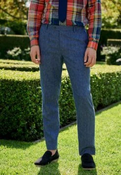 Next Tailored Fit Standard - Broek - Navy