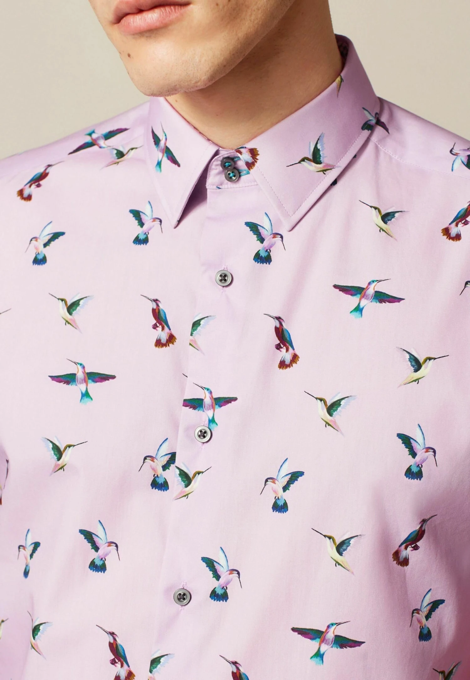 Next Trimmed - Overhemd - Pink Hummingbird - Afbeelding 2