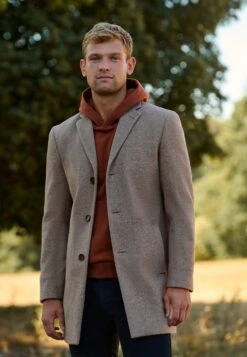 Next Epsom - Halflange Jas - Oatmeal Brown