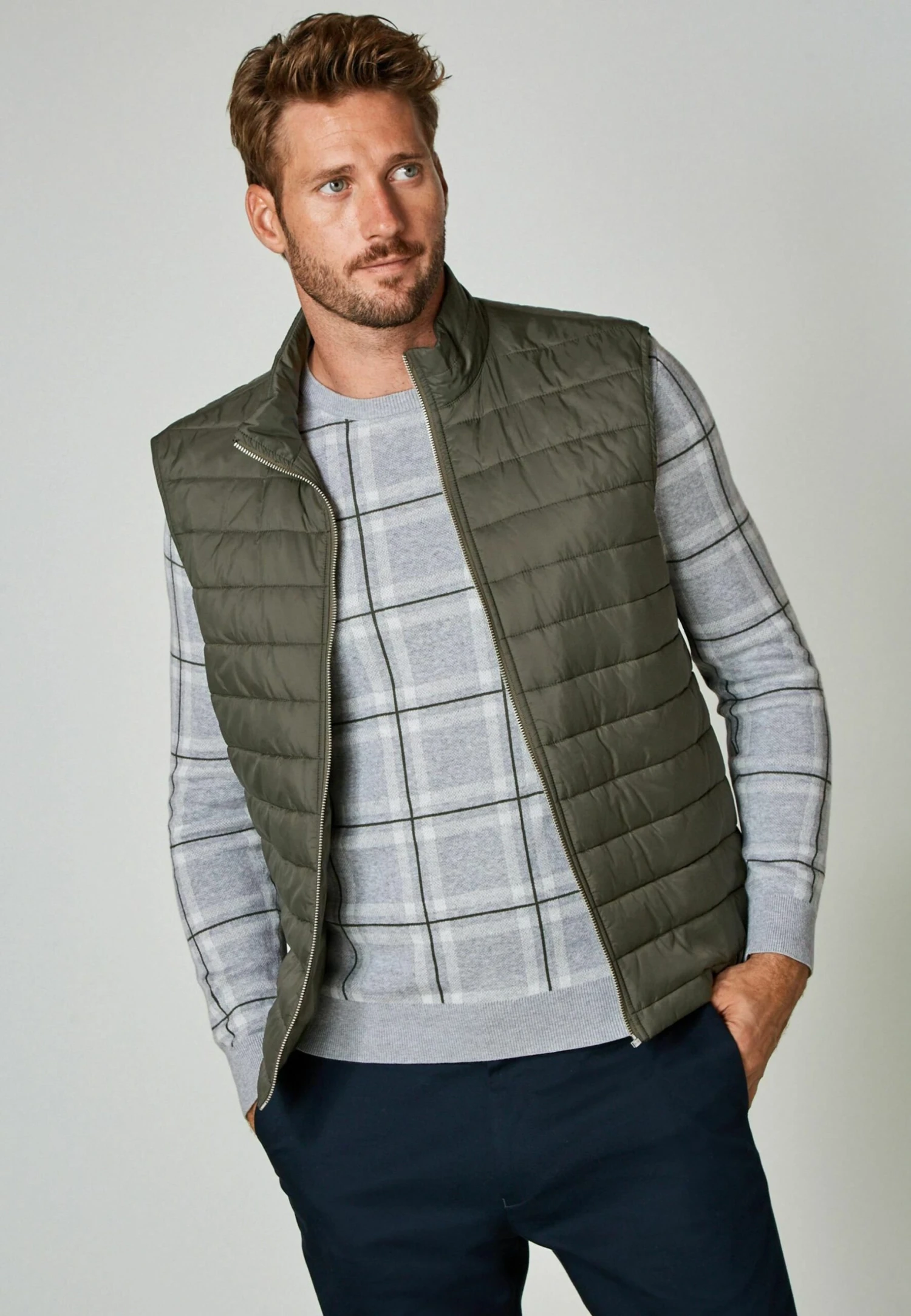 Next Signature Italian Rich With Removable Gile - Mantel - Light Grey - Afbeelding 2