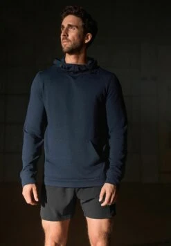 Next Active Sports Texture - Hoodie - Navy