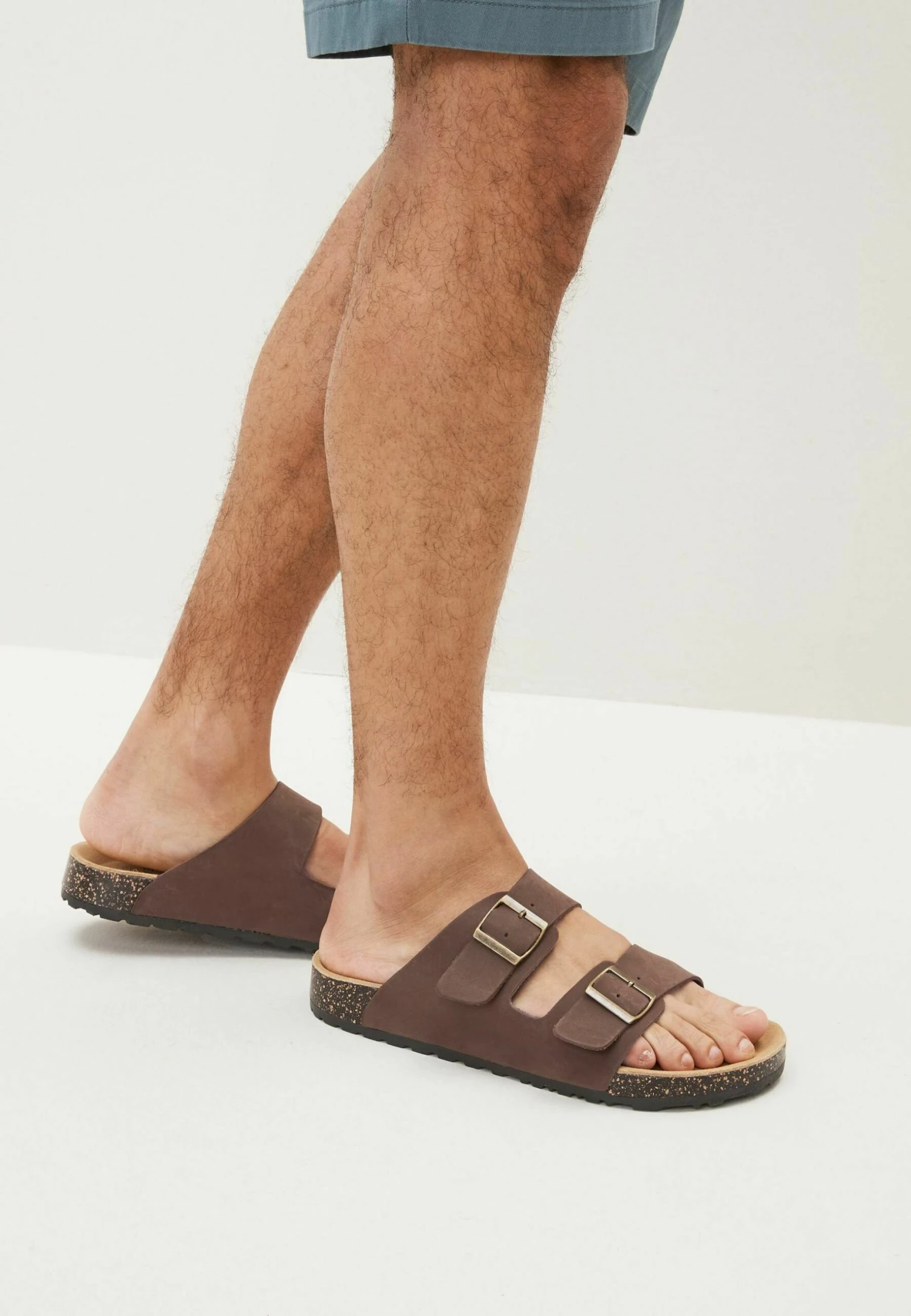 Next Double Strap Standard - Muiltjes - Brown