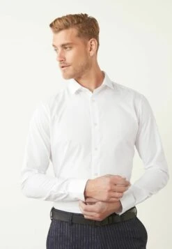Next Slim Fit Single Cuff - Zakelijk Overhemd - White