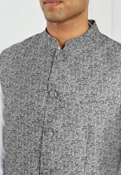 Next Nehru Collar - Bodywarmer - Silver