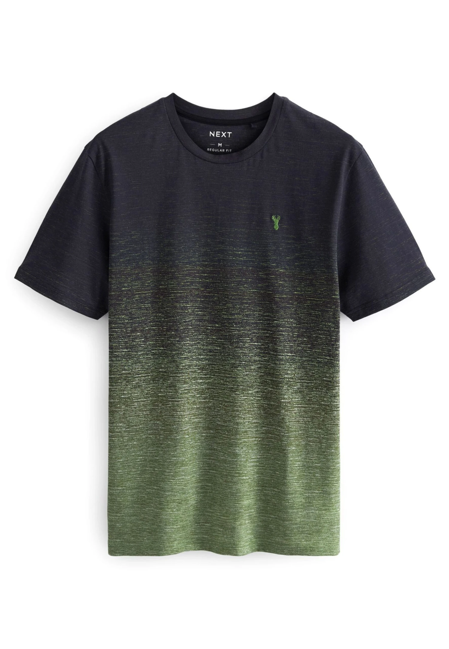 Next Dip Dye Graphic- T-Shirt Print - Khaki Green - Afbeelding 5