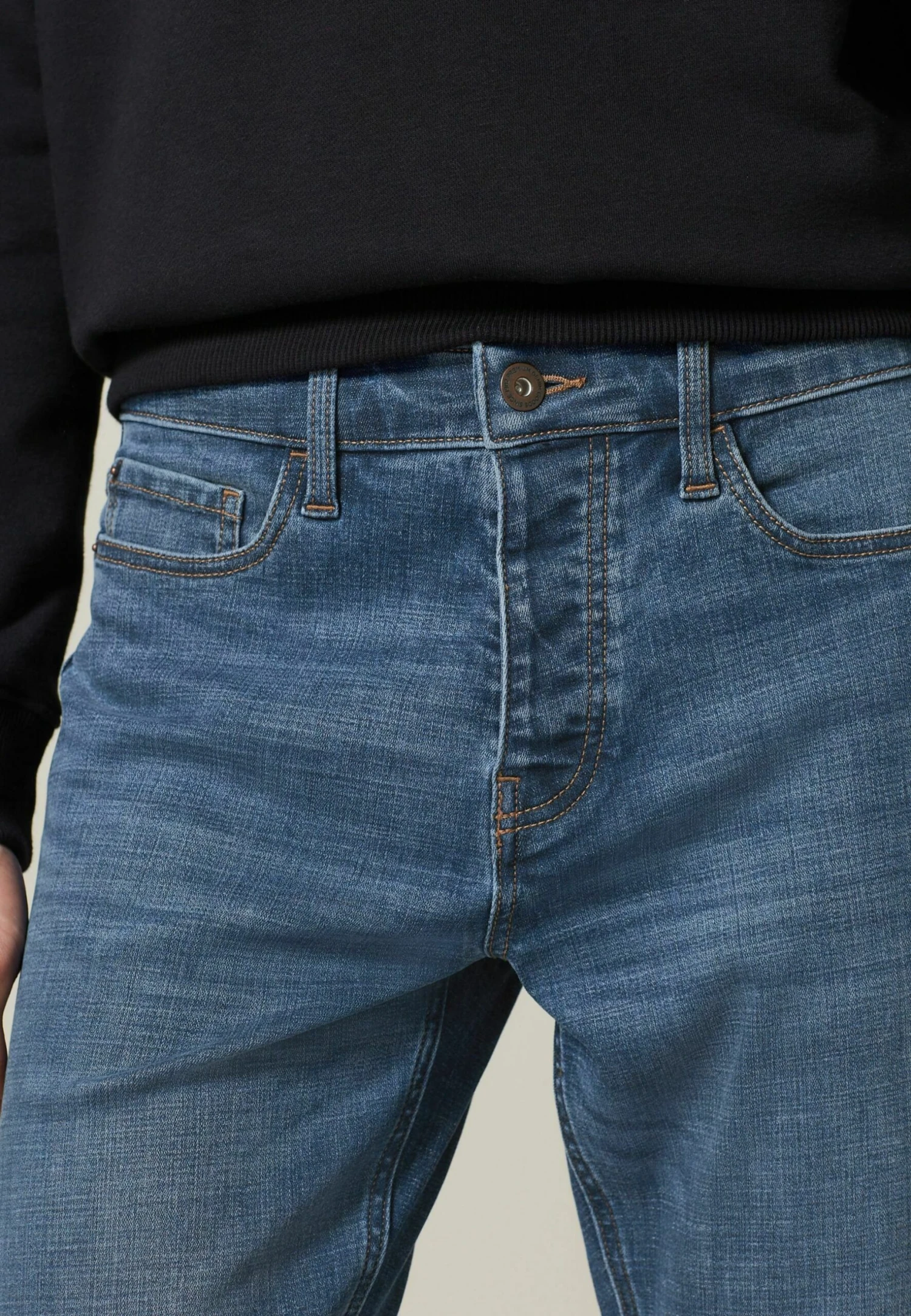 Next Motion Flex Soft Touch - Straight Leg Jeans - Light Blue - Afbeelding 3