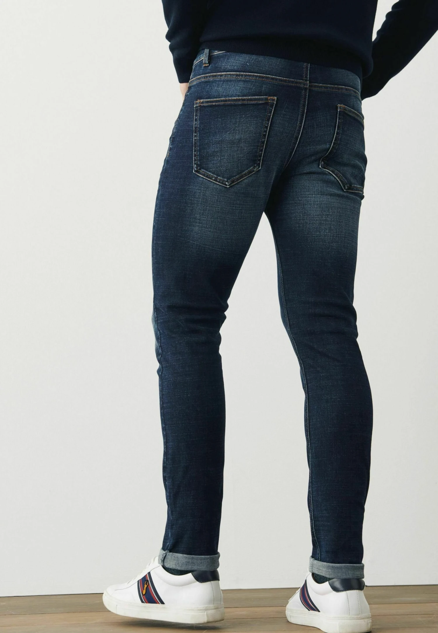 Next Motion Flex Stretch - Slim Fit Jeans - Mid Indigo Blue - Afbeelding 5