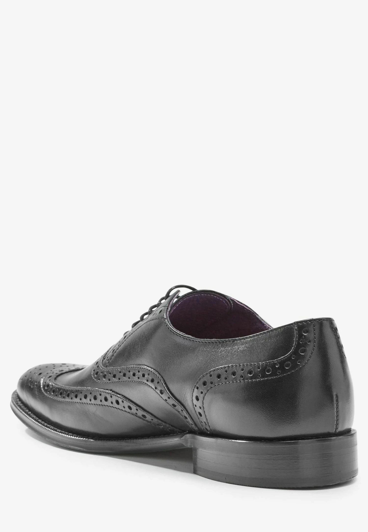 Next Signature Italian Wing Cap Brogues Wide Fit - Veterschoenen - Black - Afbeelding 4