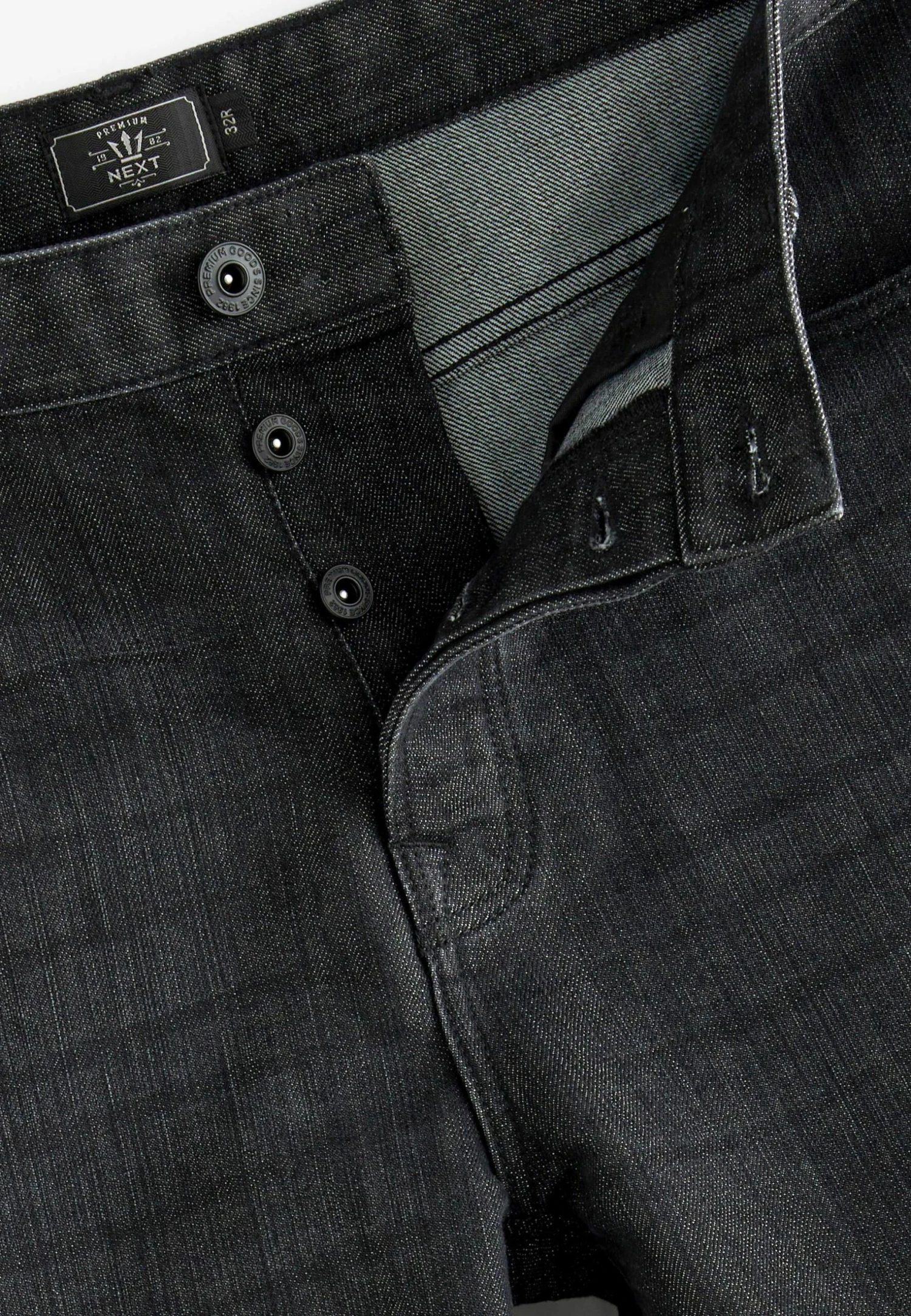 Next With Stretch - Straight Leg Jeans - Black Wash - Afbeelding 5