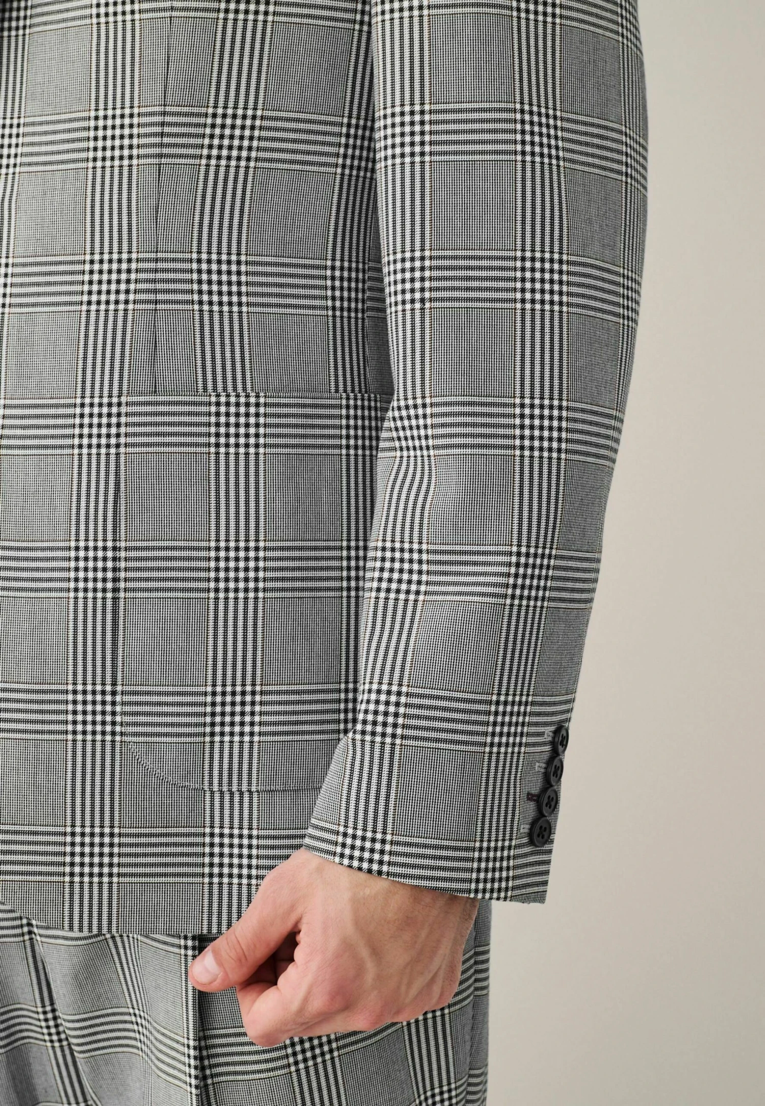 Next Relaxed Fit Check Standard - Colbert - Grey - Afbeelding 6