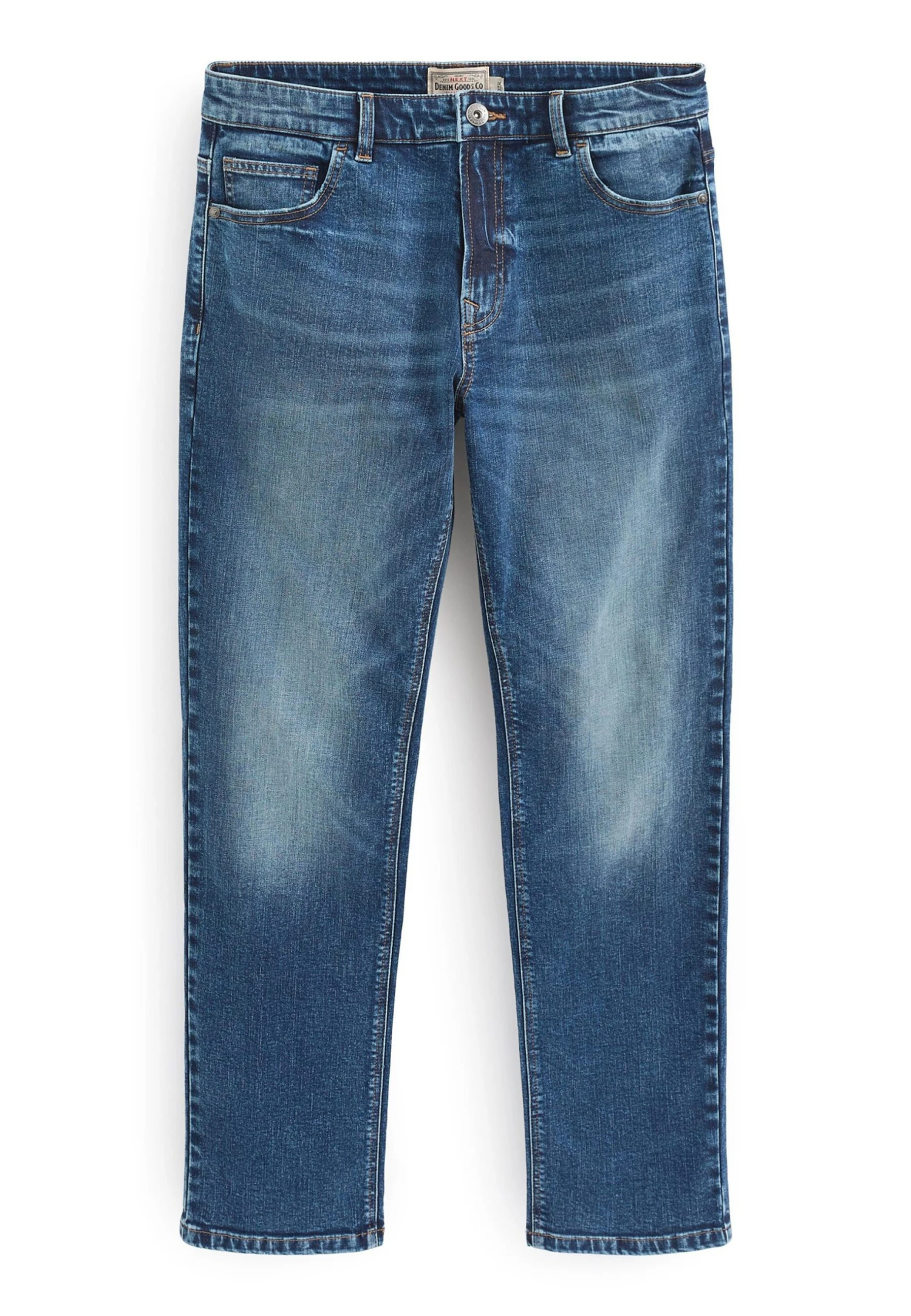 Next Essential Stretch - Straight Leg Jeans - Blue - Afbeelding 5