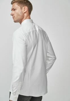 Next Long Sleeve Stretch Oxford- Overhemd - White