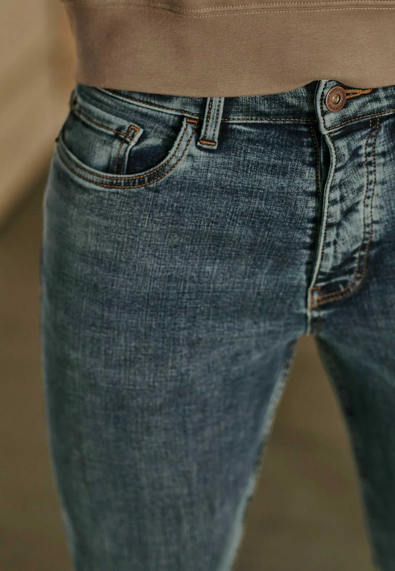 Next Motion Flex Soft Touch - Straight Leg Jeans - Mid Blue - Afbeelding 3