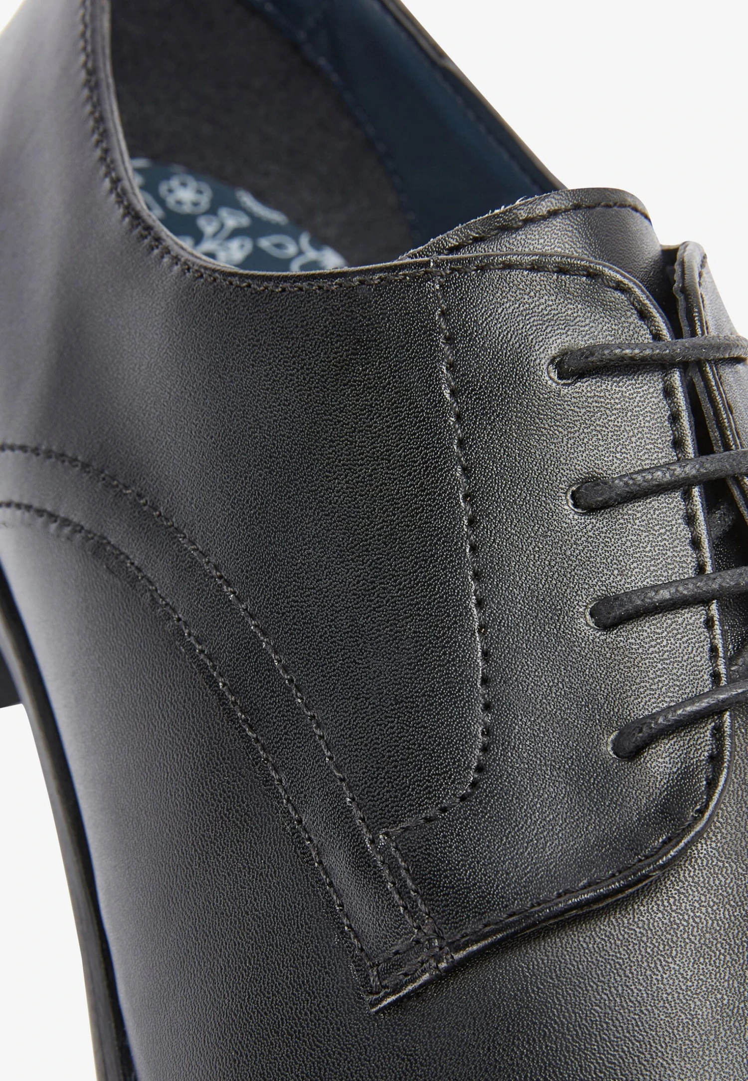 Next Tan Round Toe Derby Shoes - Veterschoenen - Black - Afbeelding 4