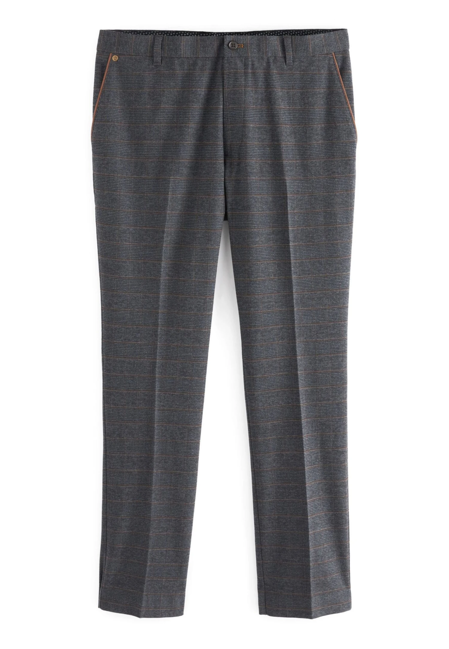 Next Trimmed Check - Broek - Blue - Afbeelding 6