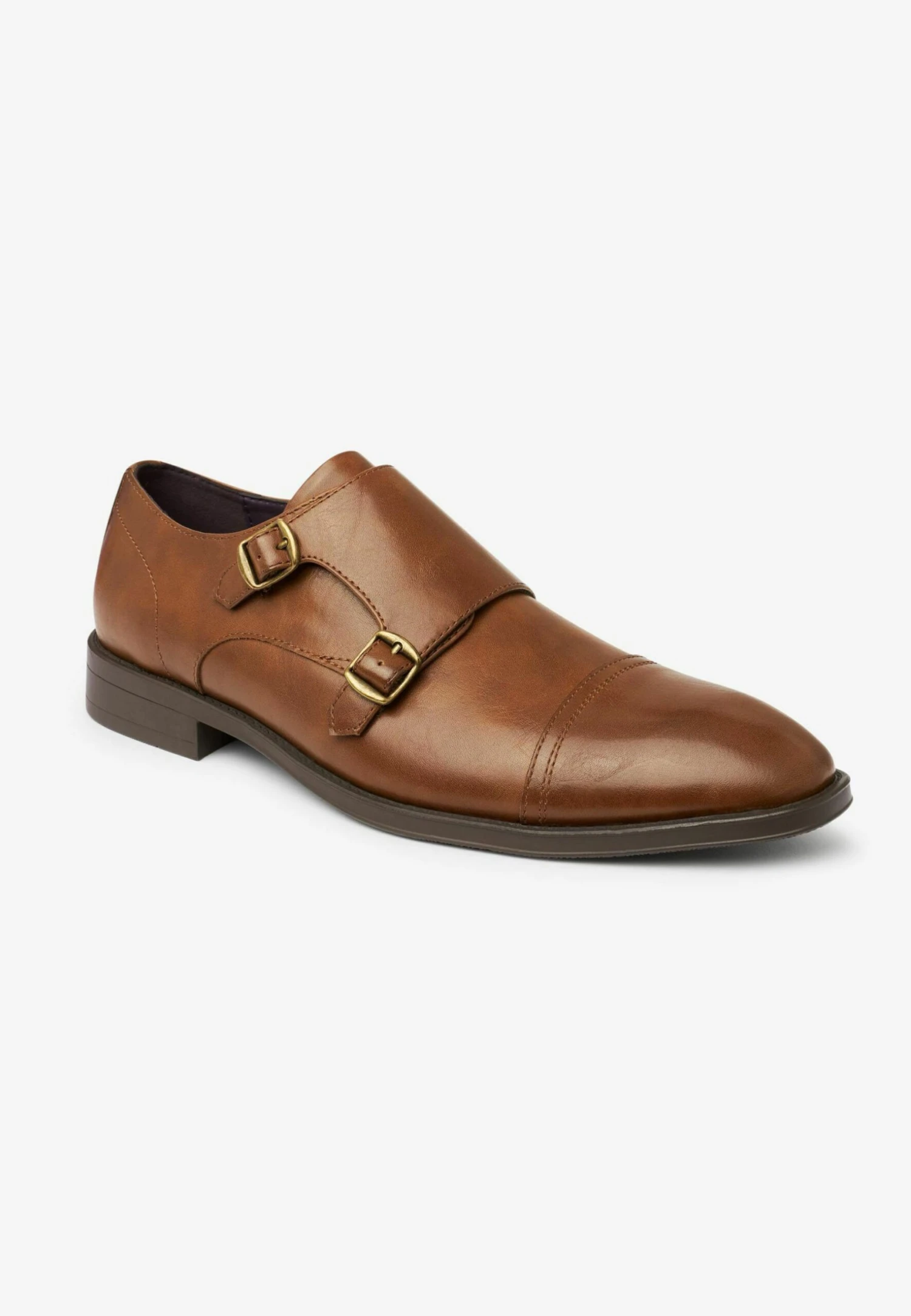 Next Double Monk Toe Cap- Instappers - Tan Brown - Afbeelding 2